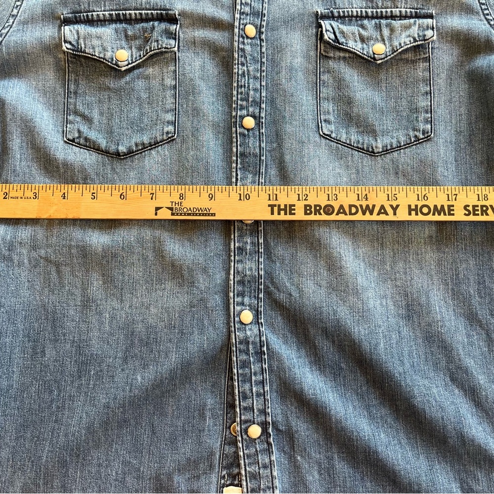Lucky Brand Men’s Classic Fit Denim Shirt L/S Collared Shirt Size Medium - Picture 10 of 10